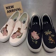 特價 Vans classic 刺繡 橫須賀 粉 黑 old skool 虎 花 slip on 圖騰 限定 紀念款 平底鞋 休閒鞋  街頭品牌 pink 懶人鞋