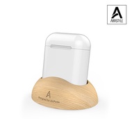 Ahastyle AirPods 2 1st Generation Wooden Base Wood Grain Storage