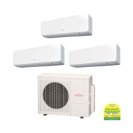 FUJITSU INVERTER SYSTEM 3 AIRCON AOAG28JBTA4 /ASAG09JG X 3 (5 TICKS) INSTALLATION INCLUDED