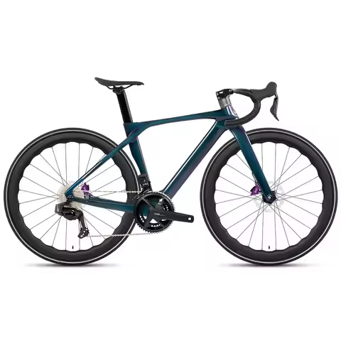 2025 TWITTER T10 Professional Full Carbon Road Bike with RS 24s Shifters SHlMAN 105 FD and RD 50mm A