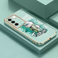 Casing For VIVO V27 5G V27 Pro 5G V27E Case Dog Casing Fashion Silicone HP Softcase Casing electropl