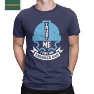 Trust Me Im An Engineer T Shirts Men's Cotton Vintage T-Shirt Crewneck Tee Shirt Short Sleeve Clothe