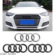 Night knight 265mm 273mm 285mm Car Front Center Grille Emblem Auto ABS Badge Decal for Audi A4 A7 A4