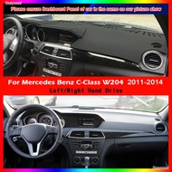 For Mercedes Benz C-Class W204 Anti-Slip Mat Dashboard Pad Sunshade Dashmat Carpet Accessories C-Kla