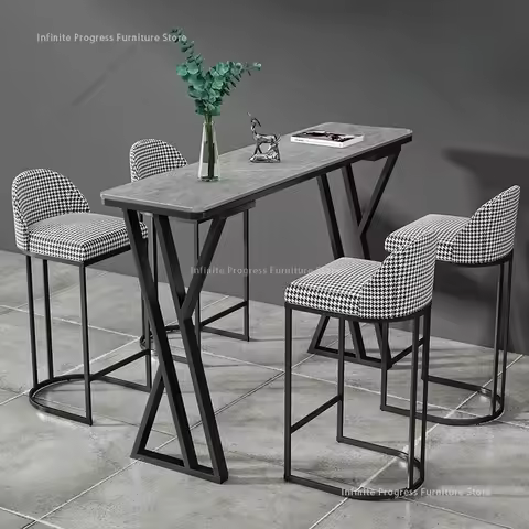 Nordic High Bar Table Bistro Advanced Saloon Commercial Bar Table Reception Desk Dj Booth Night Club