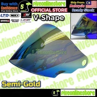 Helmet Visor V-Shape Siang Malam For LTD SWAN INDEX XDOT G518 BLITZ MDH D2 LASER MV STAR X-DOT TSR O