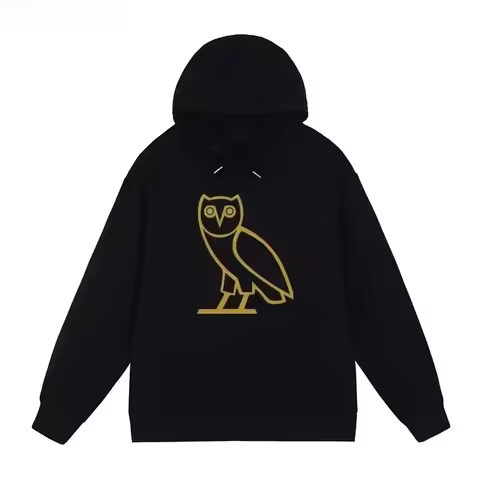 2025 Fashion Trend Brand Y2K Women Men Hooded Hoodie Drake Duck Album Egg Rap Hip-hop Simple Owl Pat