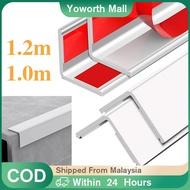 1/1.2m Self Adhesive Pvc Corner Wall Protector Bar / Right Angle Protection Strip / Anti-Collision P