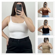 2PCS FYVIE L-XL PLAIN RANDOM COLOR WOMEN CASUAL TOPS FOAMED BUILT-IN PAD GENTLE LONG LASTING