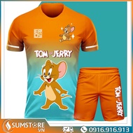 Bộ Quần Áo Bóng Đá Thể Thao chuột Jery - Áo Đá Banh Nam Nữ Cao Cấp