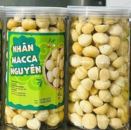 hộp 500g Nhân macca daklak nguyên hạt sấy.