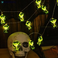 NANASALONNN LED Halloween Pumpkin Bat Lantern String Ghost House Party Paradise Horror Decorative La