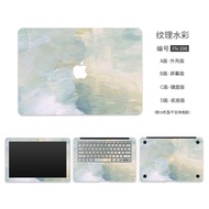 Simple Texture Watercolor Notebook Sticker for Apple MacBook Air 13 11Pro 12 15 16 A1466/1932/2179/2