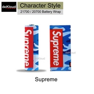 21700 20700 Character Style Battery Wrap | baterai batre batere odb