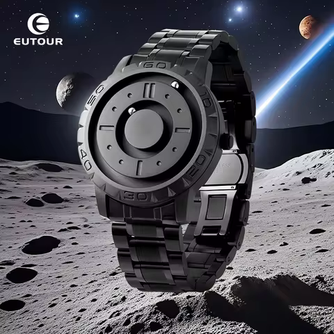 EUTOUR watches male magnetic watches quartz waterproof leather steel stainless steel bracelet watche