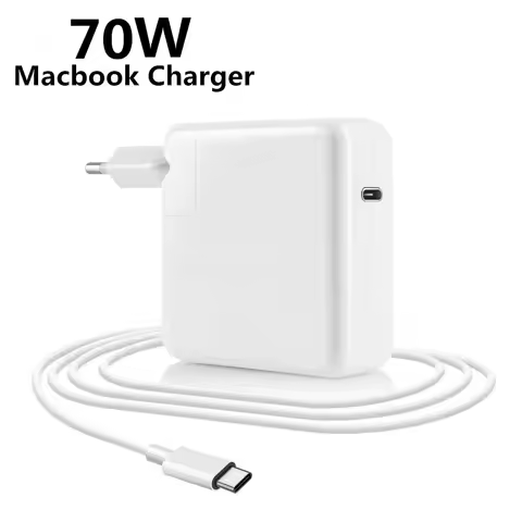 Original With LOGO GaN 70W Fast Charging PD USB-C Power Adapter Laptop Notebook Charger For Macbook 