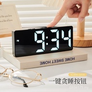 Luminous Pendulum Desktop Digital Mirror Ghost Alarm Clock Display High-value Electronic Desktop Tim