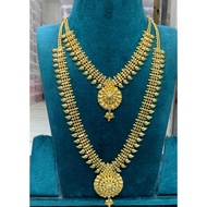 gold plated combo jewellery set