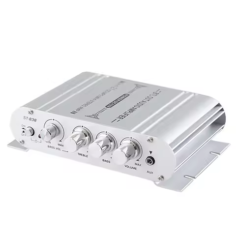 Mini Digital Hi-Fi Power Amplifier 2.1CH Subwoofer Stereo Audio Player Car Motorcycle Home Power Amp