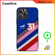 F1 BWT Alpine Esteban Ocon Phone Case for iPhone 17 Pro Max / iPhone 16 Pro Max / 15 Pro Max / 13 / 