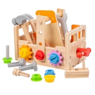 Wooden Toolbox Kids Set Construction Educational Learning Toy