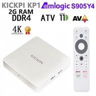 KICKPI KP1 Native Android 14 Box 4K High Definition Network Player ATV Crystal S905Y4 Bluetooth 5G H