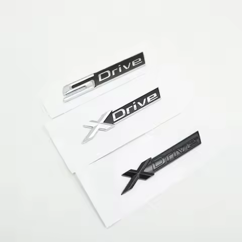 Car Fender Stickers Letters XDrive Sdrive Emblems Logo Decal for bmw1 3 4 5 6 7 Series X1 X3 X4 X5 X