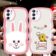 S-7 Hot Friends Casing for OPPO Reno 4F 6 5 4 Lite 5G transparent TPU