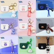 For Sony WF-1000XM3 WF-SP800N Earphone Silicone Case Lovely Dog Earbuds Soft Protective Headphone Cover Headset Skin with Pendant