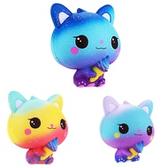 Rainbow Cartoon Ice Cream Cat Kitty Squishy Slow Rising Cute Jumbo Strap Soft