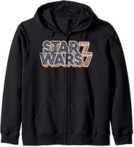 77 Retro Line Logo Zip Hoodie