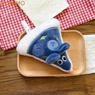 6pcs Friendship Pizza Pendant, Keychain Combination Fashion Pizza Mouse Keychain, Mushroom Plush Cut