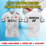2026 Jersey BADMINTON FAJAR RIAN Operen DENMARK 2022 FULL PRINTING