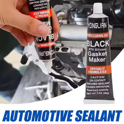 Car Black Sealant Silicone Rubber Waterproof Hi-Temp RTV Silicone Gasket Oil High Adhesion Universal