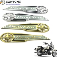 3D Chrome Fuel Tank Emblem Badge Sticker Decal ABS Drag Star Logo For Yamaha XVS250 XVS 250 400 650 