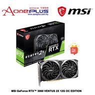 (AONE PLUS SS2) MSI GeForce RTX 3060 VENTUS 2X 12G OC EDITION