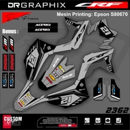 Crf Decal Crf Grey Crf Abu Abu Decal Crf 150 LDecal Crf - Abu Strip merah Doff//Mate/glossy