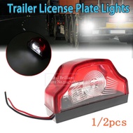 1/2Pcs 12V-24V E9 Car Number Lamps Car License Plate Light 3 LED for Waterproof Lorry Truck Trailer 