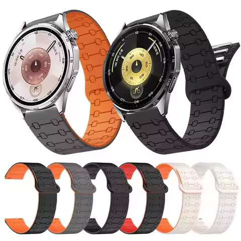 Magnetic Sports Strap For Huawei Watch GT6 Pro GT6 GT5 GT4 GT3 GT2 46mm 22mm Soft Silicone Band For