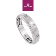 HABIB Diamond Men's Ring in 925 Silver Palladium 119830126(PLD)