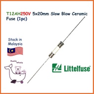 T12A T12AH T12AH250V 250V T12A H250V 5x20mm Ceramic Fuse Time Delay Slow Blow Littelfuse Fius