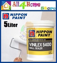 5 Liter Nippon Vinilex 5400 Wall Sealer Interior & Exterior Wall Sealer Undercoat Paint Cat Sealer U