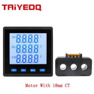 RS485จอแสดงผลแอลซีแบบดีดิจิตอลมัลติฟังก์ชั่น3เฟส400V เครื่องวัดความถี่พลังงานโวลต์มิเตอร์แอมมิเตอร์ว