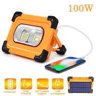 lights4u ไฟฉุกเฉิน โซล่าเซลล์ LED Emergency Light โซล่า พาวเวอร์แบงค์ 100w LED สปอตไลท์ โซล่าเซล ไฟฉุกเฉินแบบพกพา ชาร์จ USB