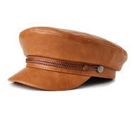Brixton Fiddler Cap Tan Vegan Leather (Brown)