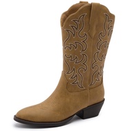 Cowboy Boots for Women - Traditional Style Cowgirl Boots Comfortable Women Western Boots for Women &