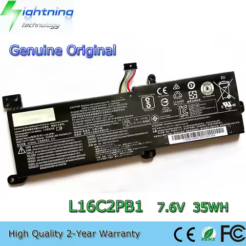 New Genuine Original L16C2PB1 7.6V 35Wh Laptop Battery for Lenovo IdeaPad 520-15IKB L16S2PB1 L16L2PB