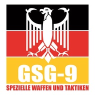 GSG-9 SpecialGerman Force with Flag for Bright Background, Cutting Sticker