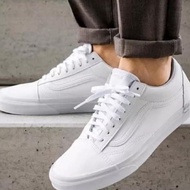 Authentic vans_22 Old Skool worm full white sneakers shoes for men women original