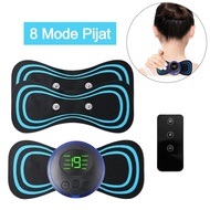 EMS Elektrik Terapi Pijat Tubuh Tempel Pijut Leher Punggung Electric Massager Stimulator Getar Charg